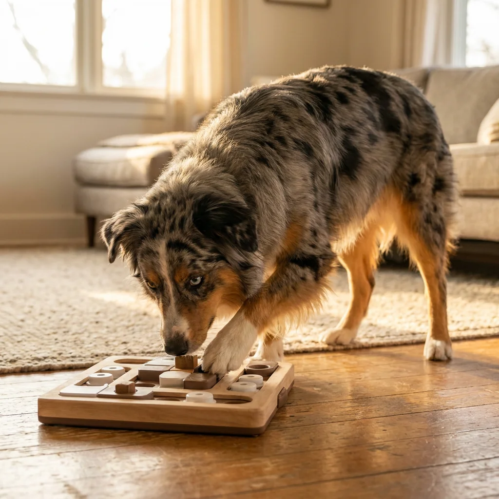 Intelligenzspielzeug für den klugen Hütehund