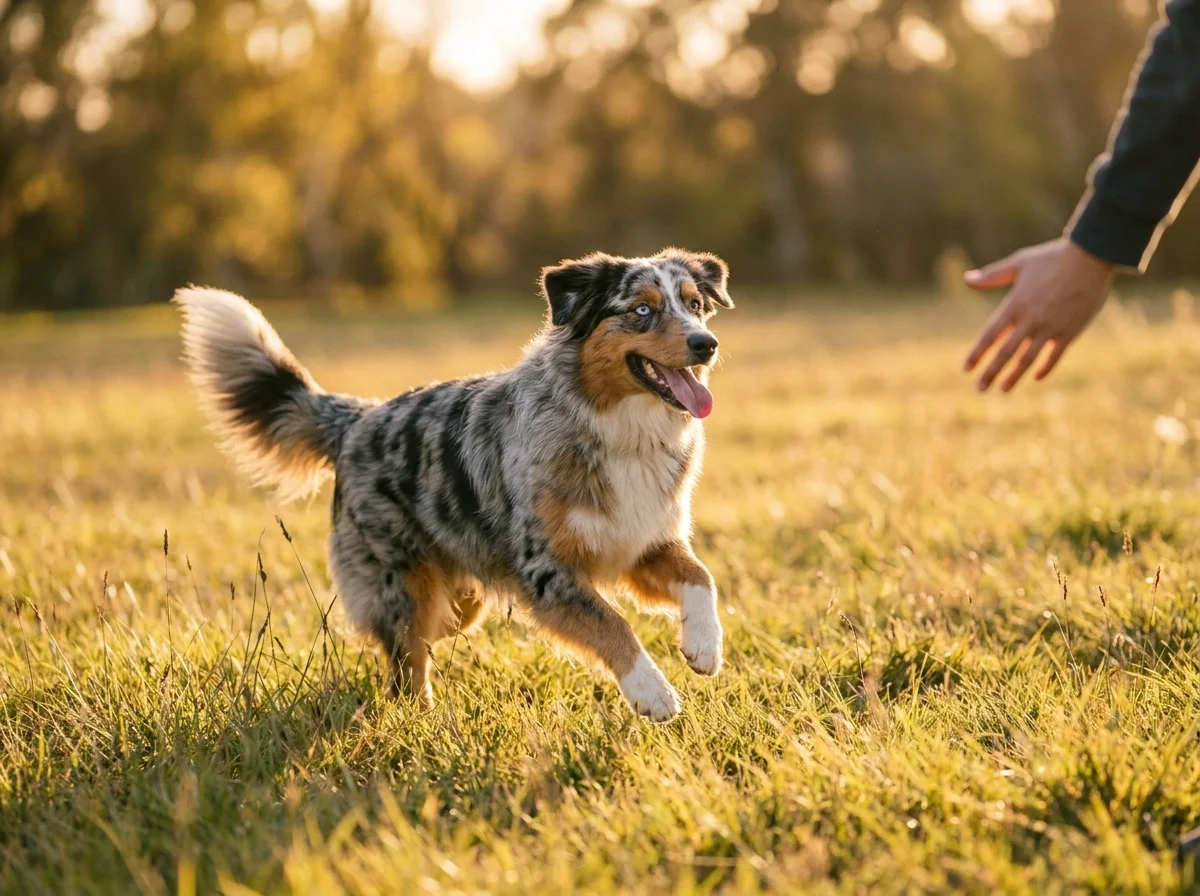 Australian Shepherd beim Training