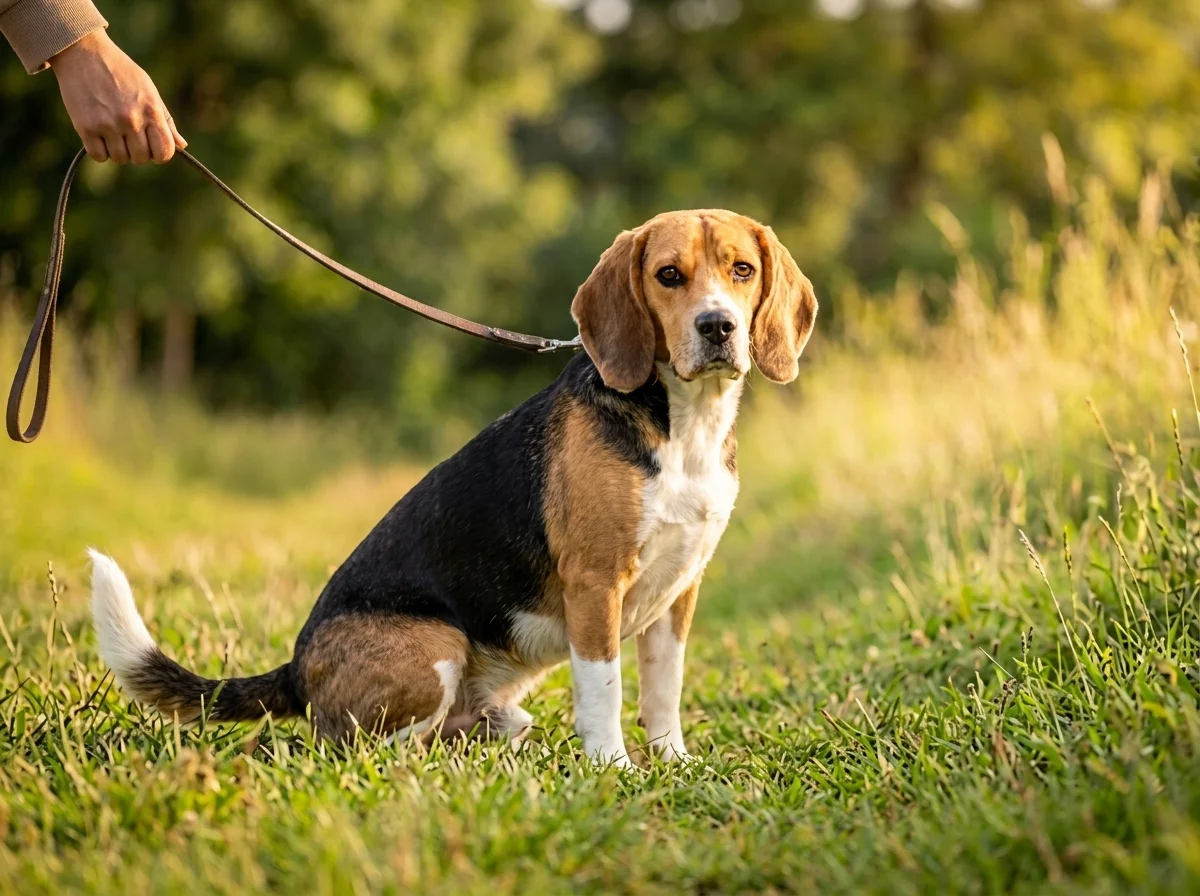 Beagle beim Training