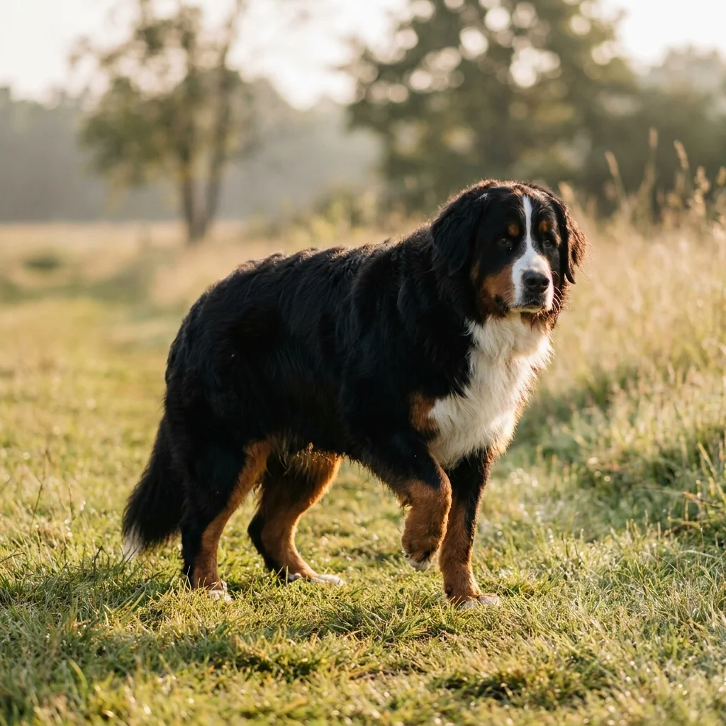 Berner Sennenhund Steif nach jeder Pause