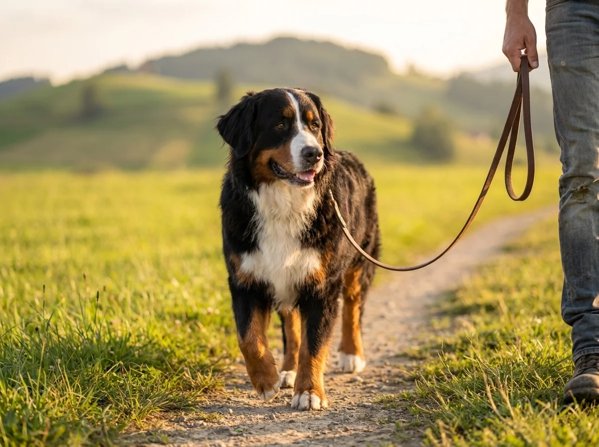 Berner Sennenhund beim Training