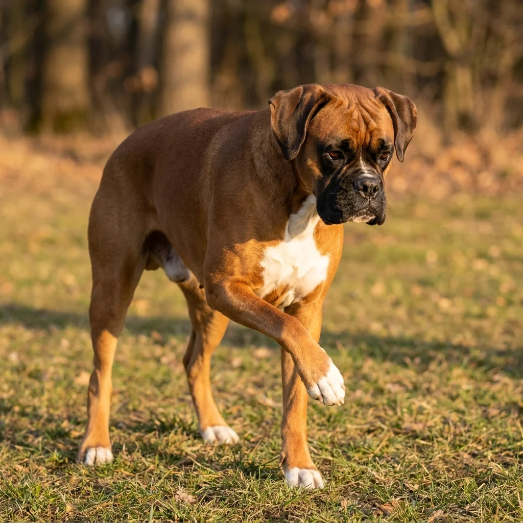 Boxer Ein Knoten unter der Haut
