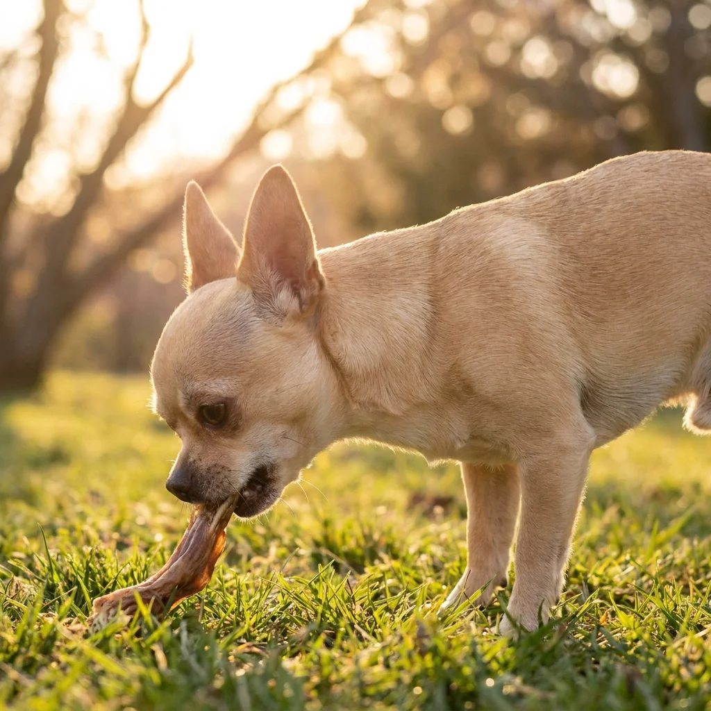 Chihuahua Die Milchzähne bleiben, der Atem riecht