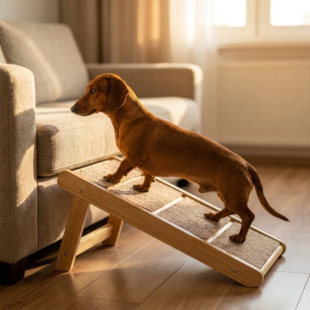 Hundetreppe oder Hunderampe für Dackel
