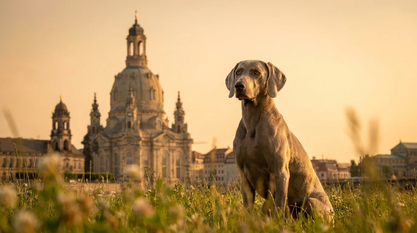 Hund in Dresden