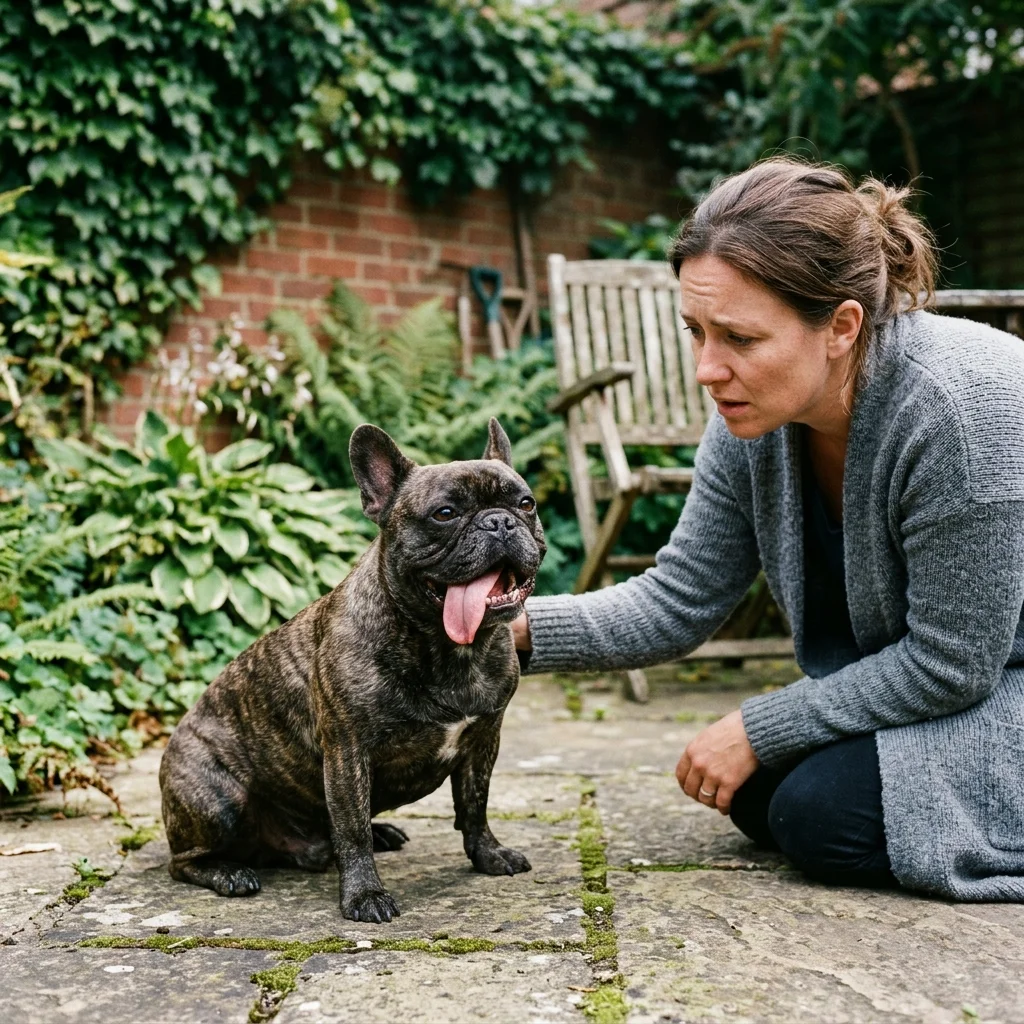 Französische Bulldogge Auf einmal trägt die Hinterhand nicht mehr