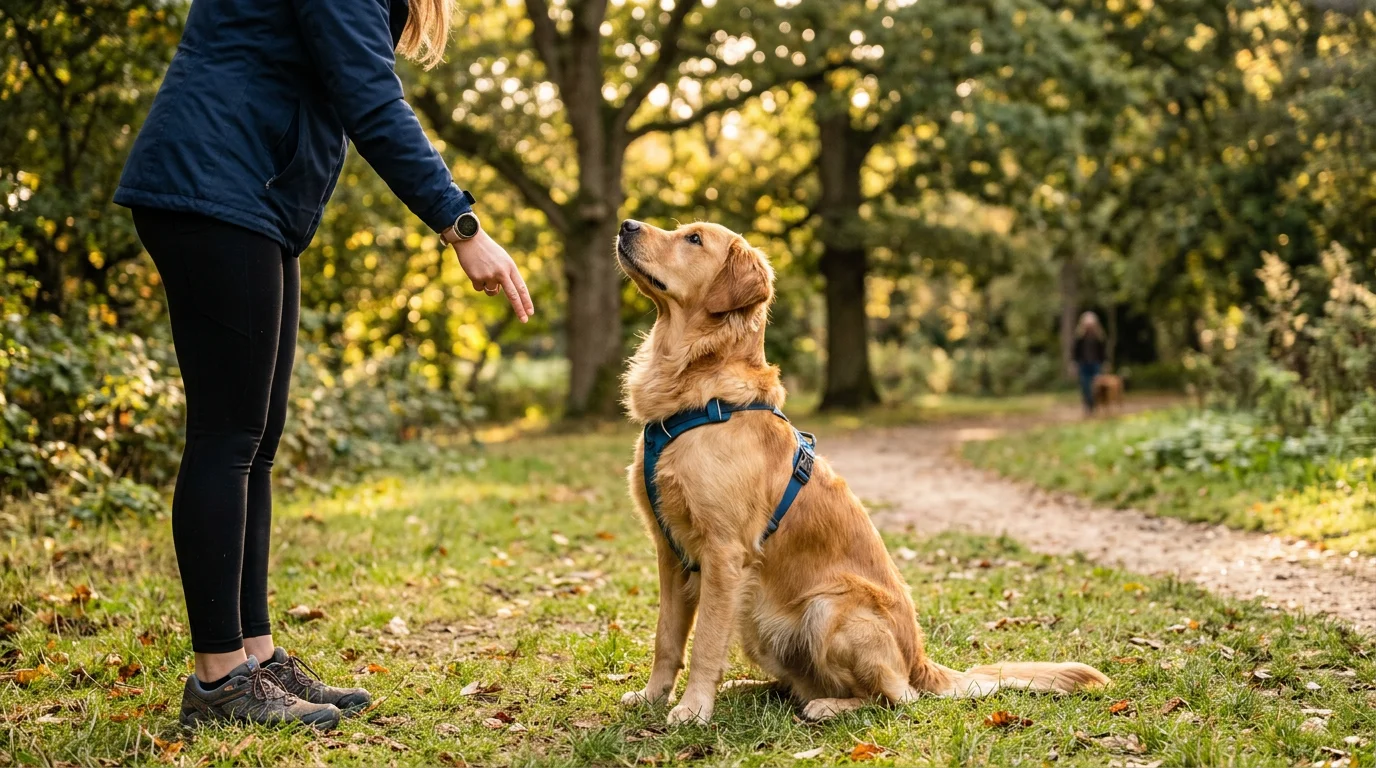 Golden Retriever beim Training