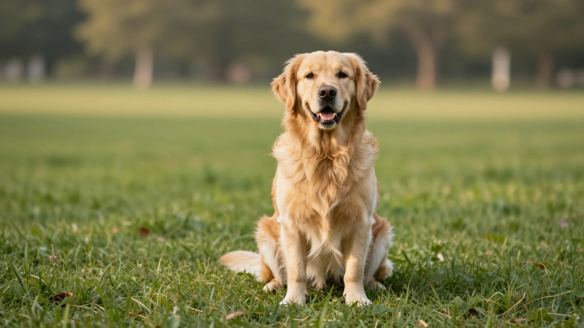 Golden Retriever im Park
