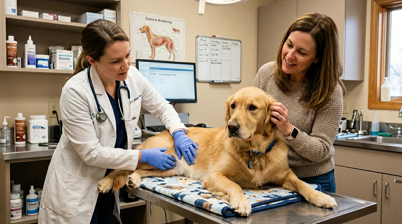 Golden Retriever Er bricht plötzlich zusammen