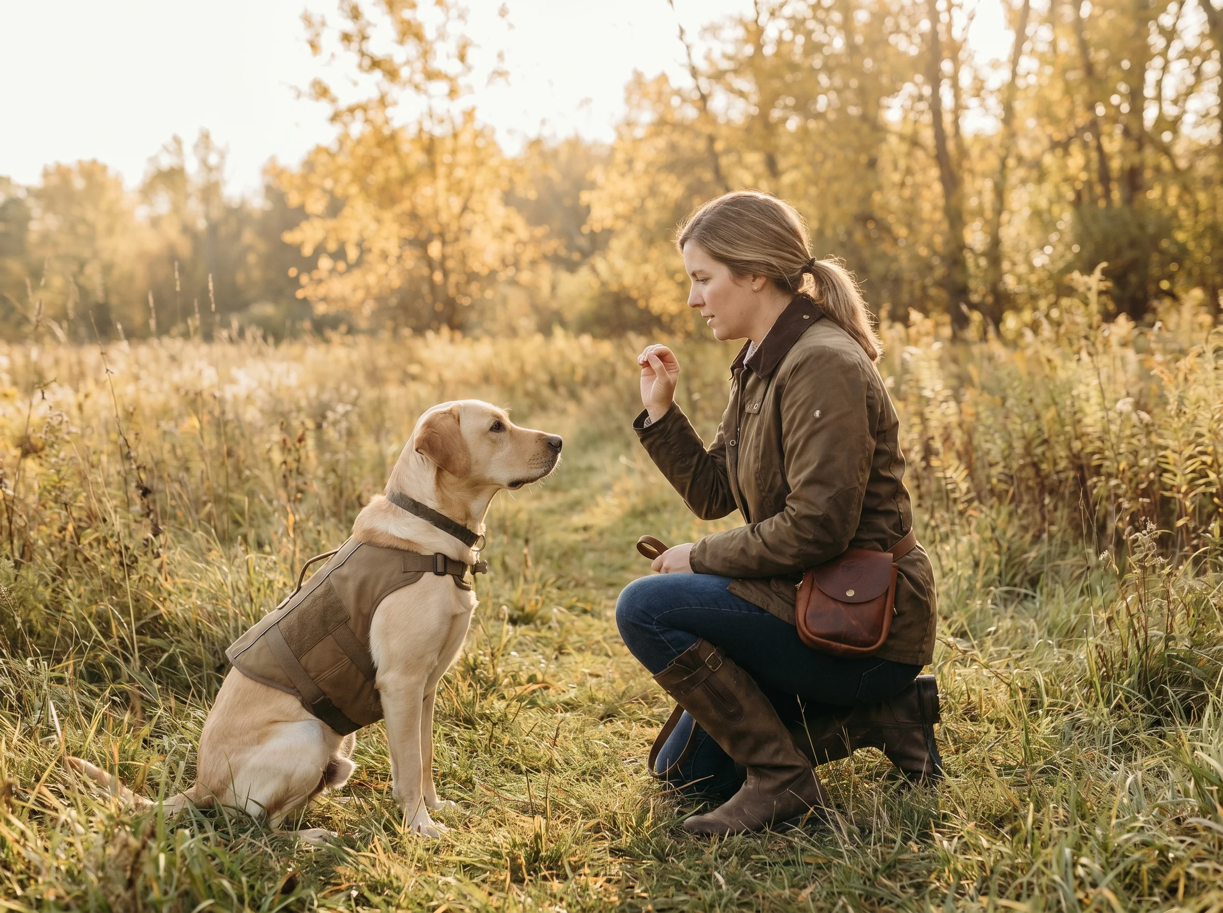 Labrador Retriever beim Training