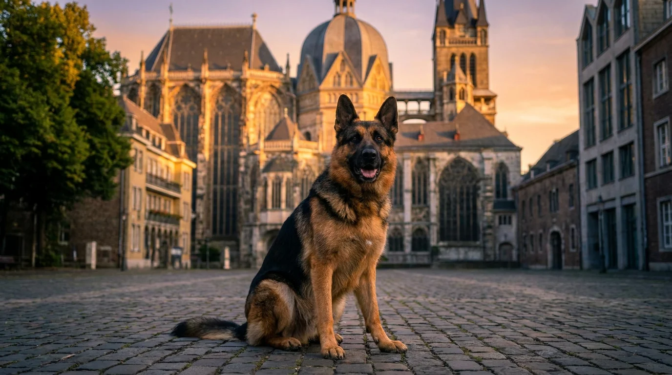 Hund in Aachen