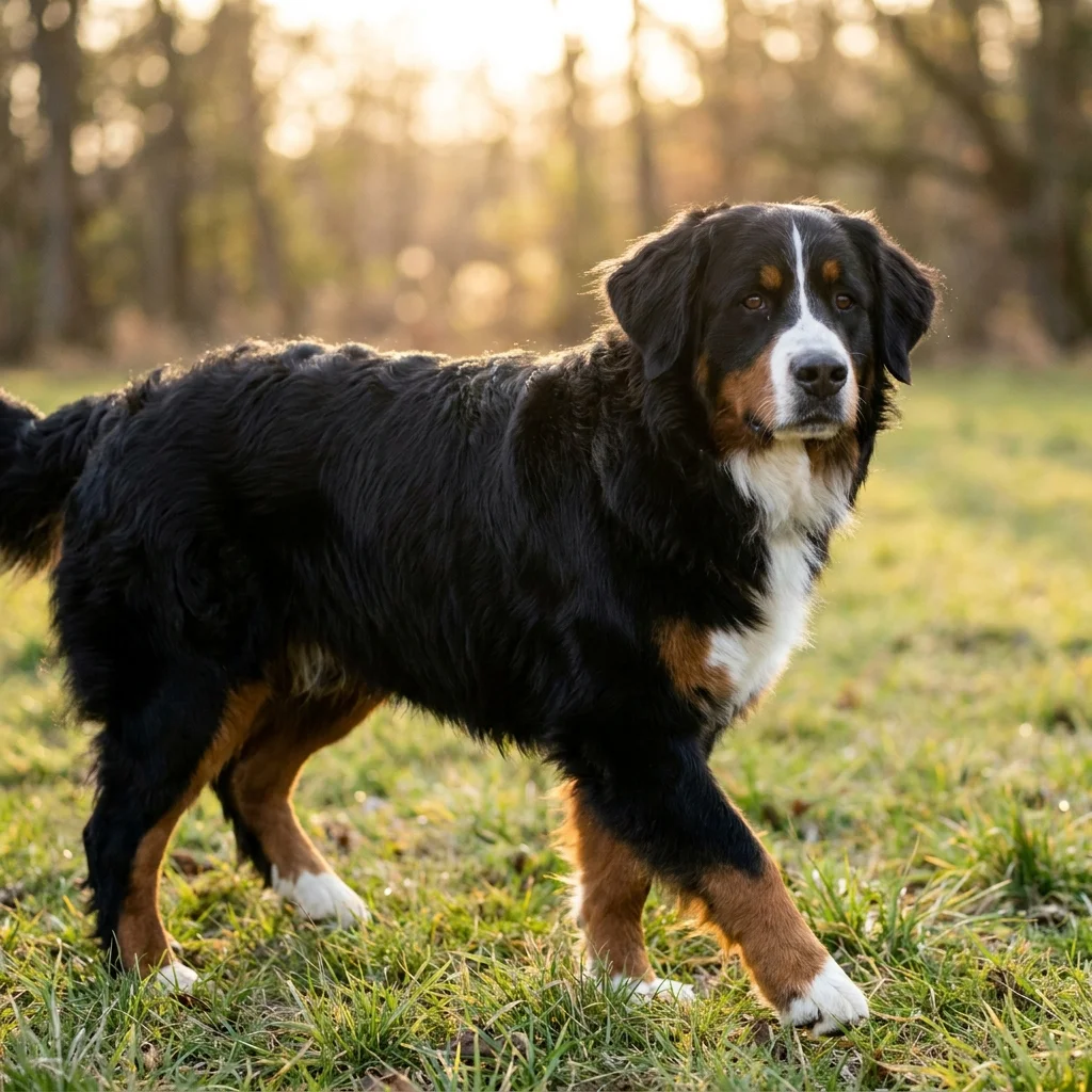 Berner Sennenhund Fieber und ein steifer Nacken