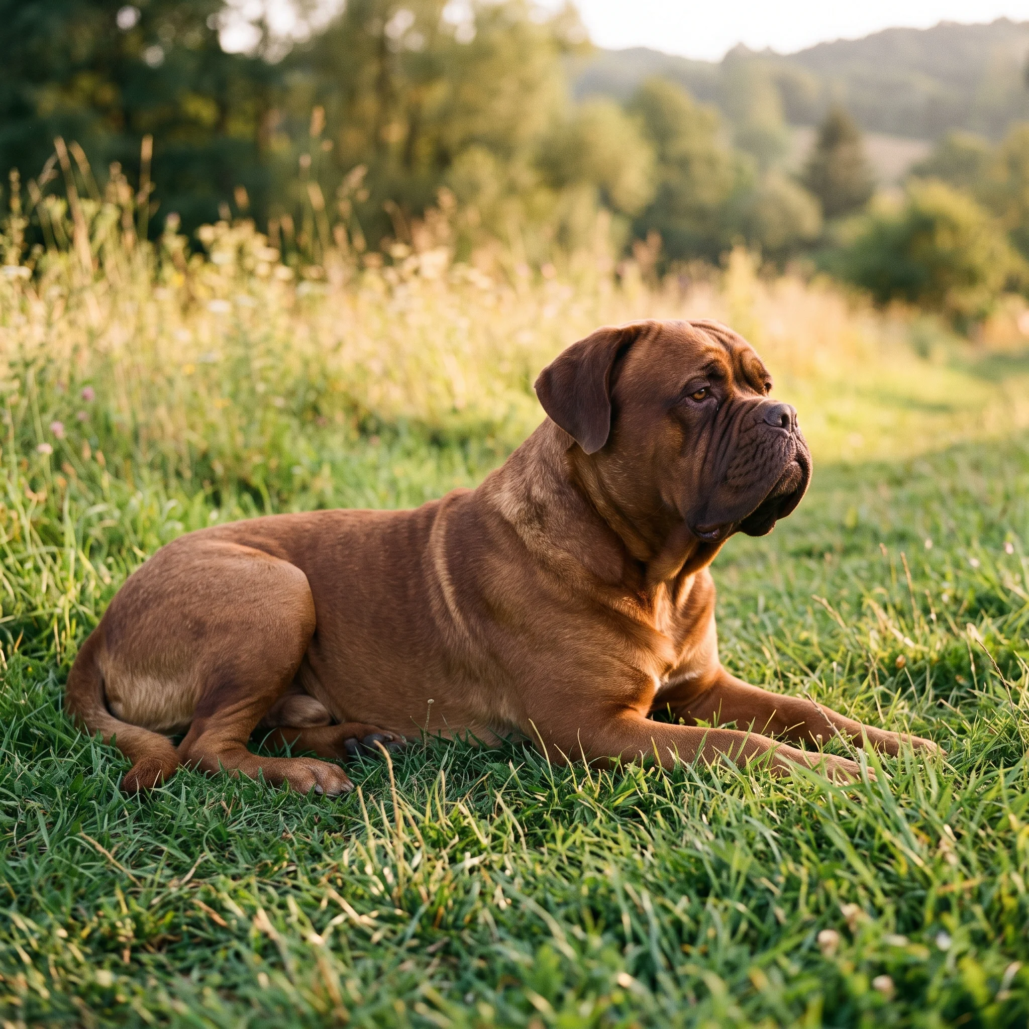 Bordeauxdogge Der Herzmuskel wird immer schwächer