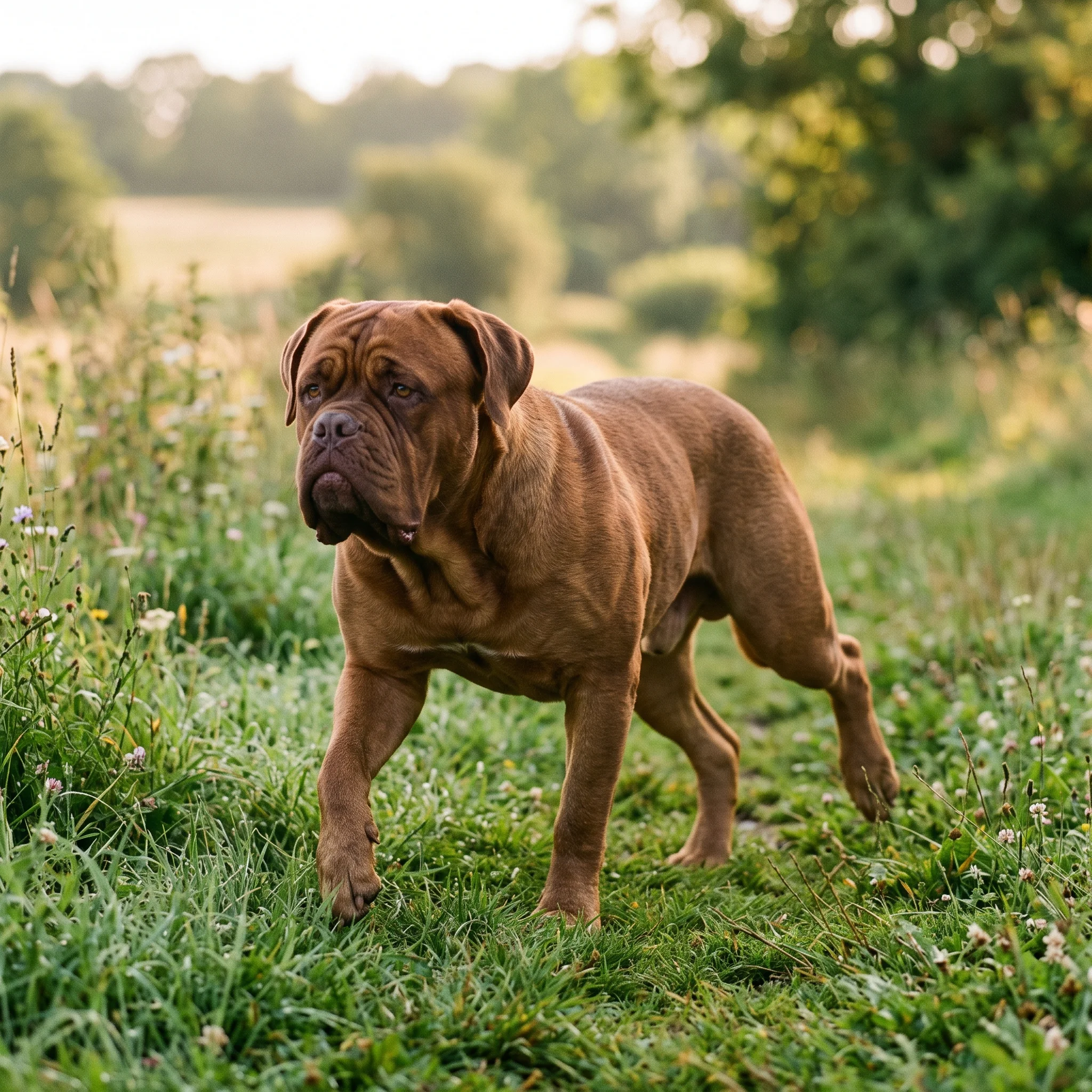Bordeauxdogge Schwere Knochen, überlastete Hüften