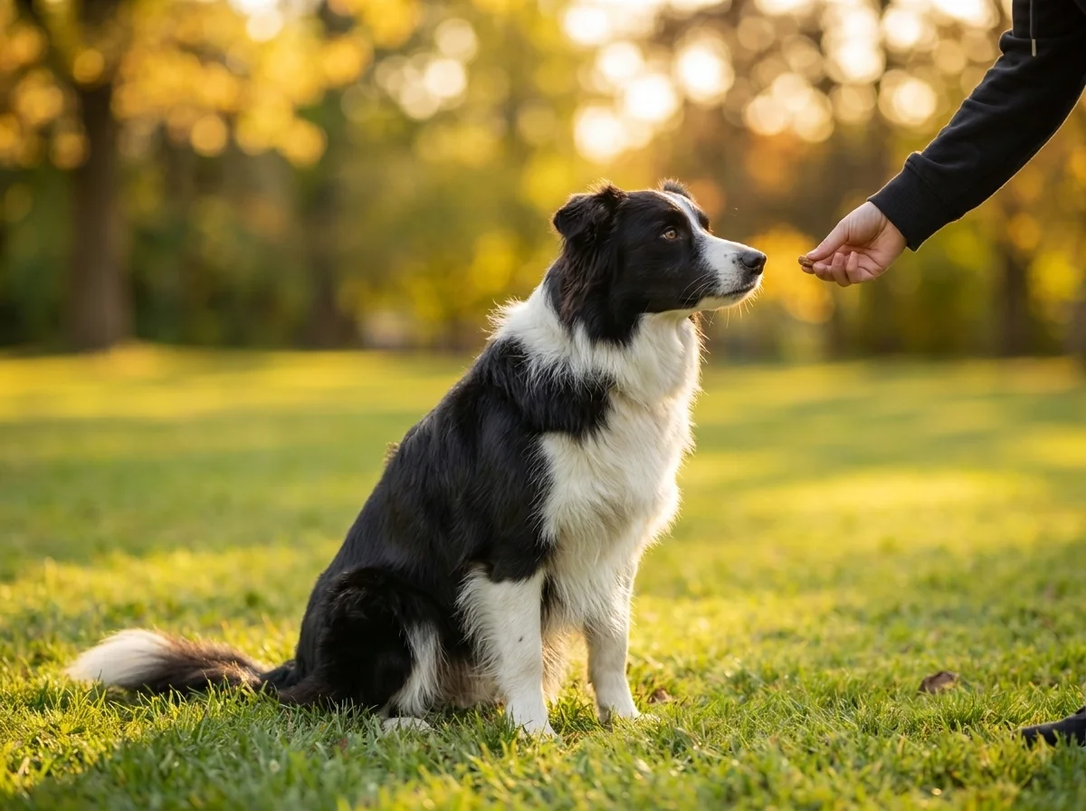 Border Collie beim Training