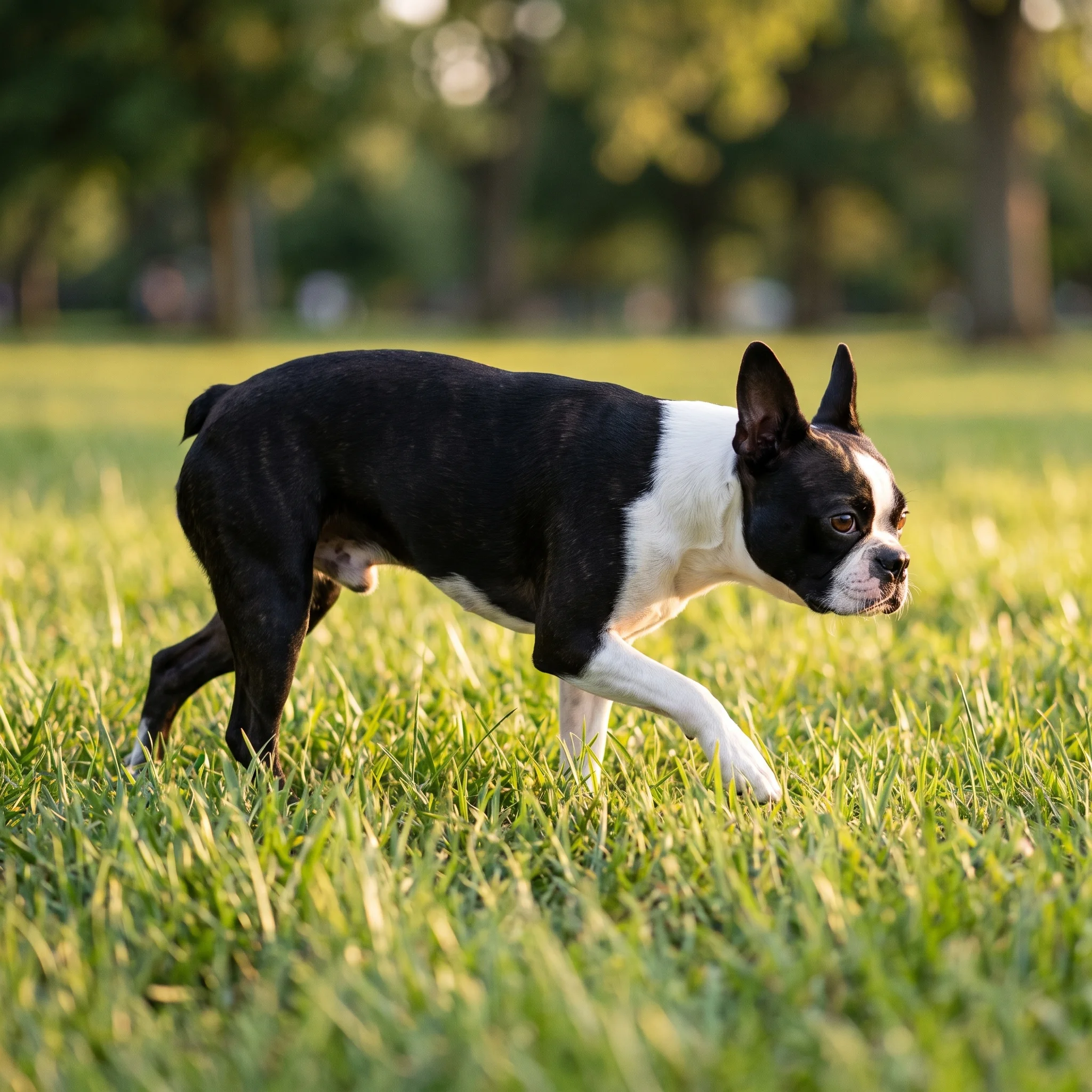Boston Terrier Mit zwei Jahren fast blind