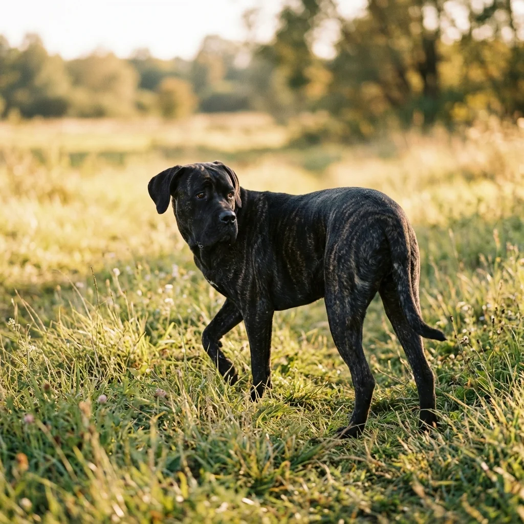 Cane Corso Vorne lahmt es beim Aufstehen