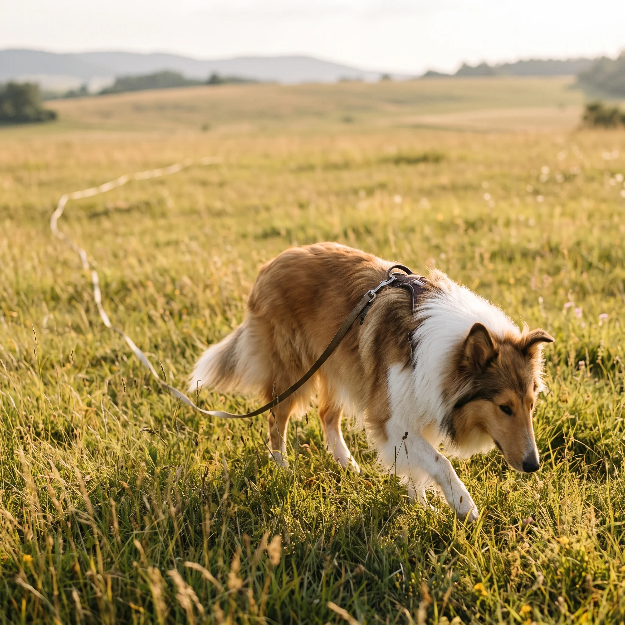 Schleppleine für das Hütehund-Training