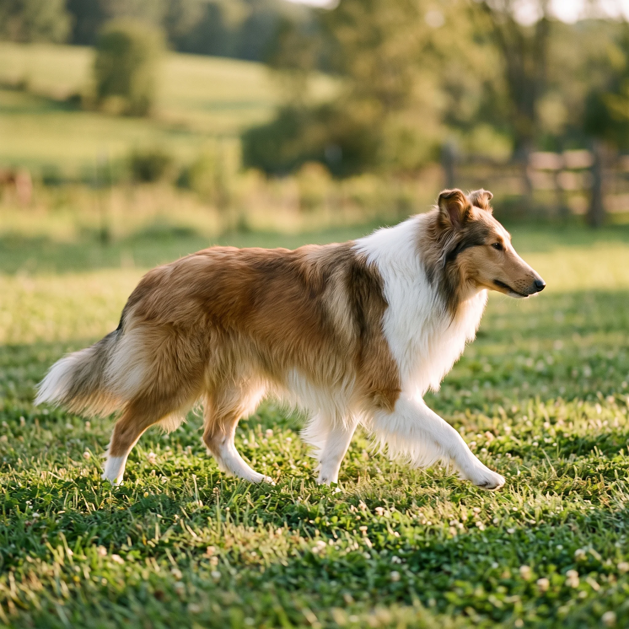 Collie (Langhaar) Ein Routinemittel wird zur Gefahr