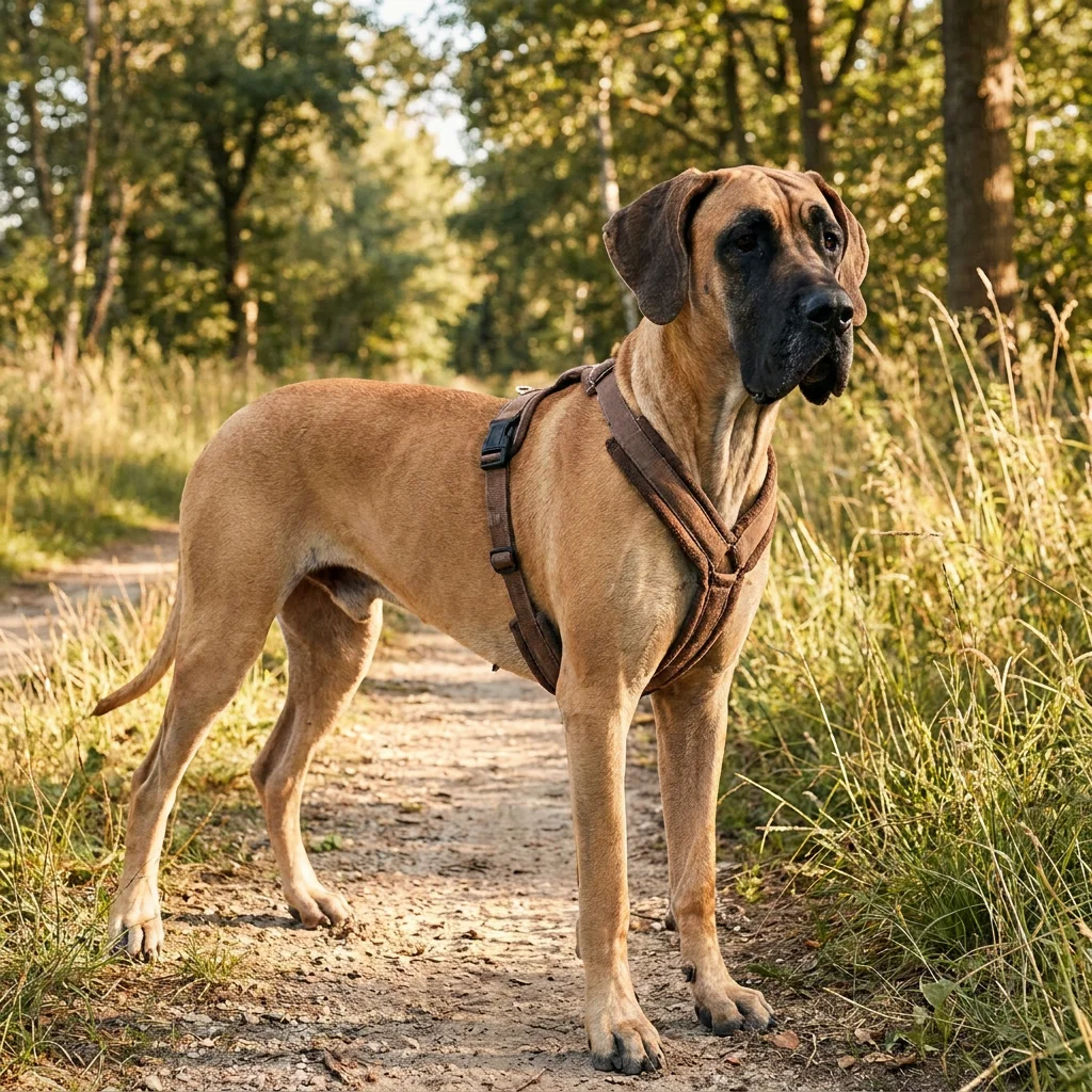 Gepolstertes Hundegeschirr XL, entlastet den Hals