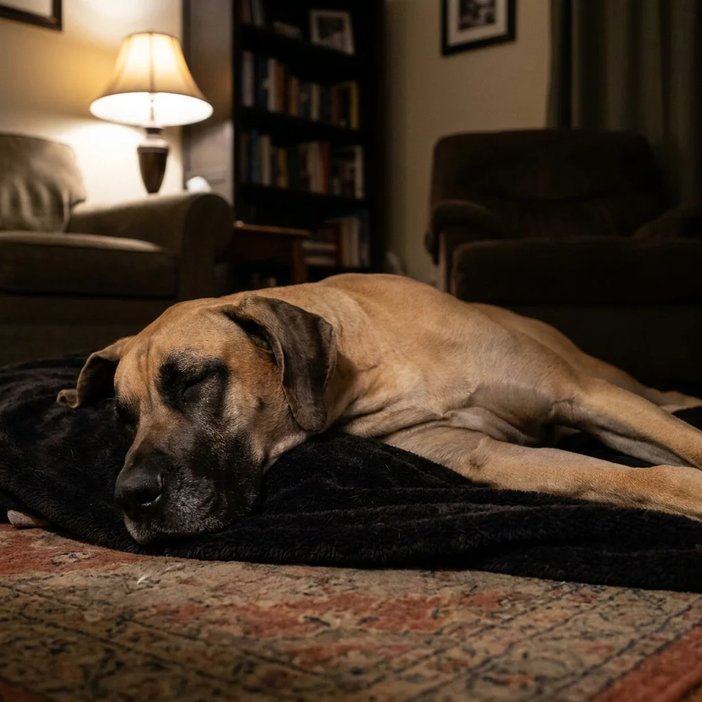 Deutsche Dogge Sie wird schnell müde