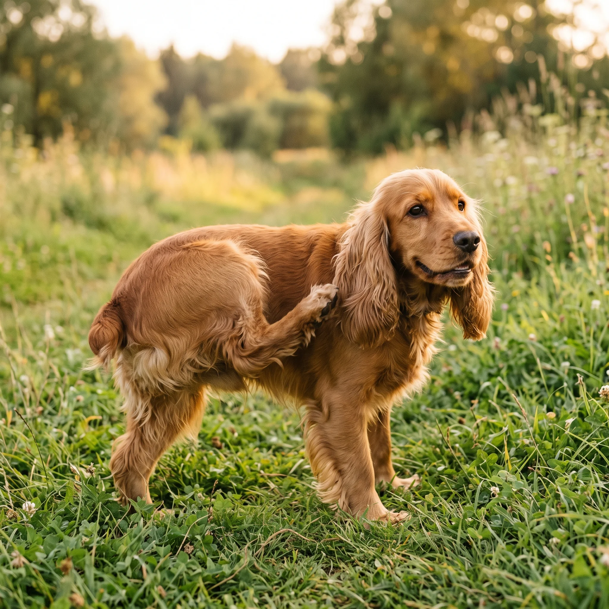 English Cocker Spaniel Immer wieder das Ohr