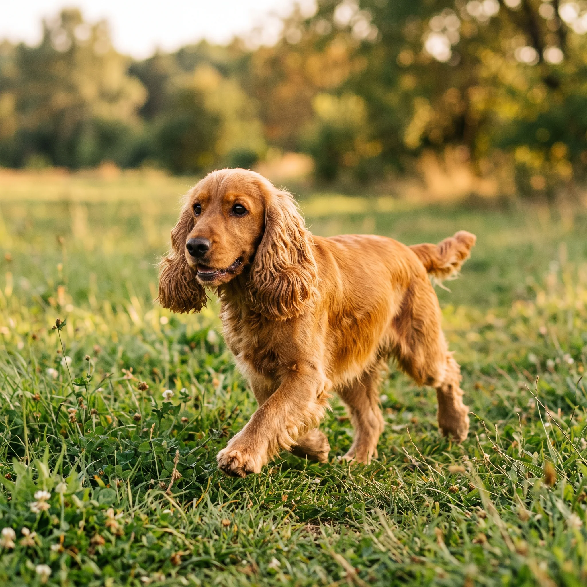 English Cocker Spaniel Das Auge bleibt trocken