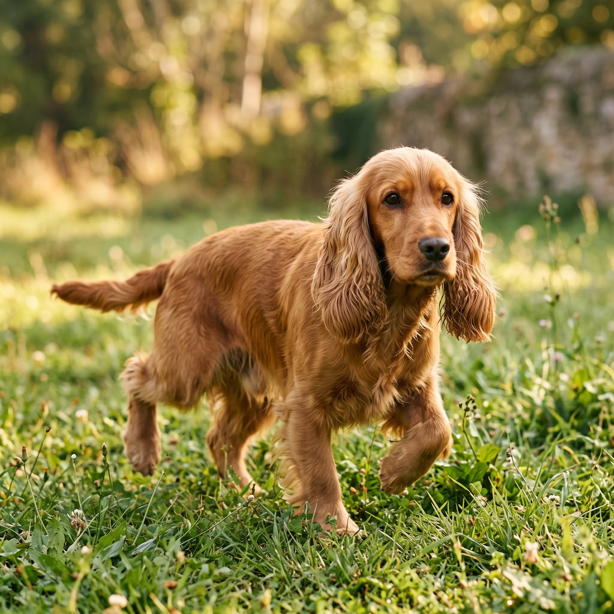 English Cocker Spaniel Die Hüfte macht nicht mehr mit