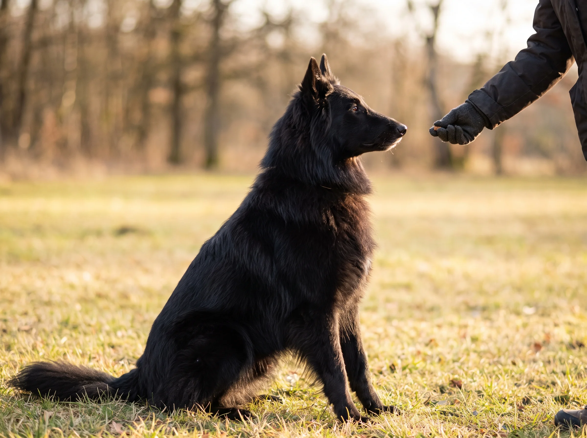 Belgischer Schäferhund (Groenendael) beim Training