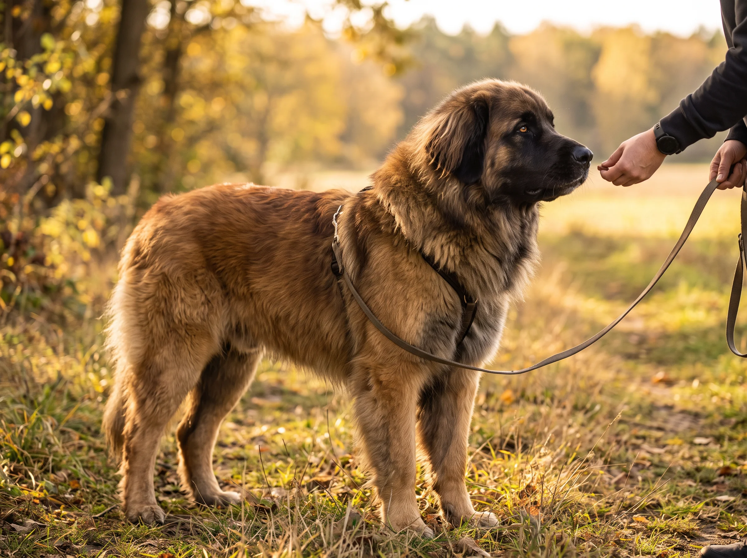 Leonberger beim Training