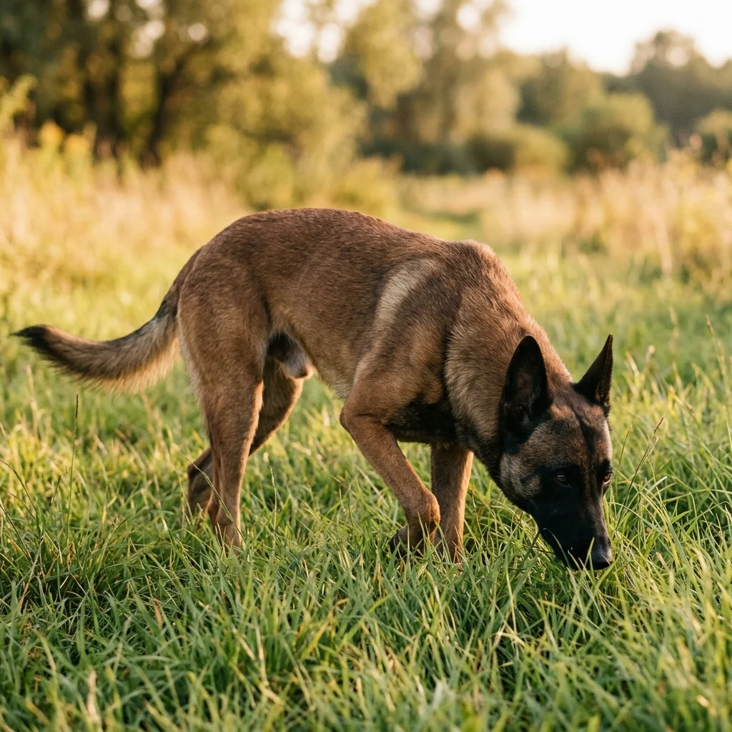 Belgischer Schäferhund (Malinois) Der Bauch bläht, die Uhr läuft
