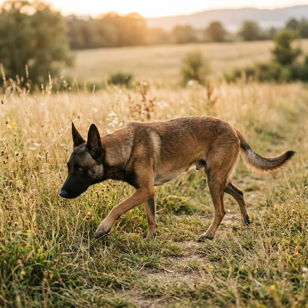 Belgischer Schäferhund (Malinois) Die Augen werden langsam milchig