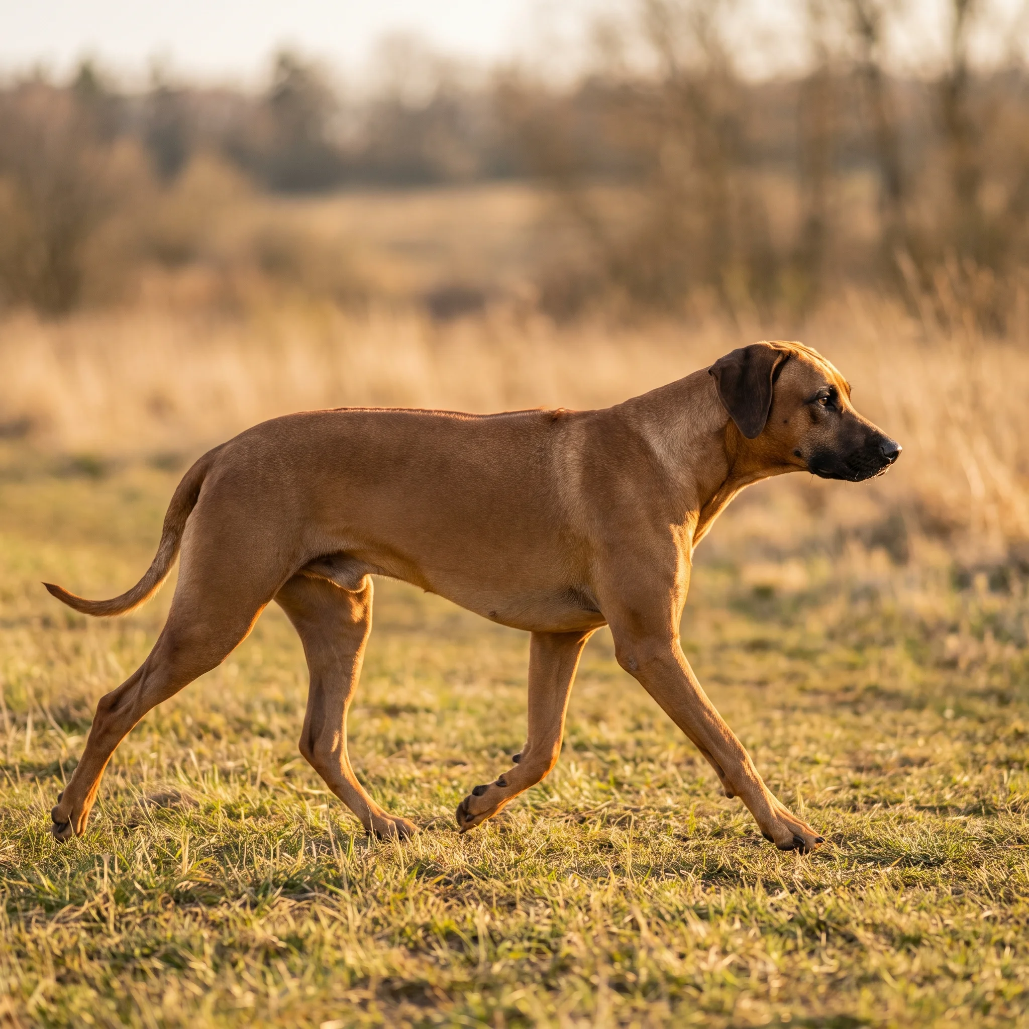 Rhodesian Ridgeback Ein Punkt am Rücken, der tiefer geht