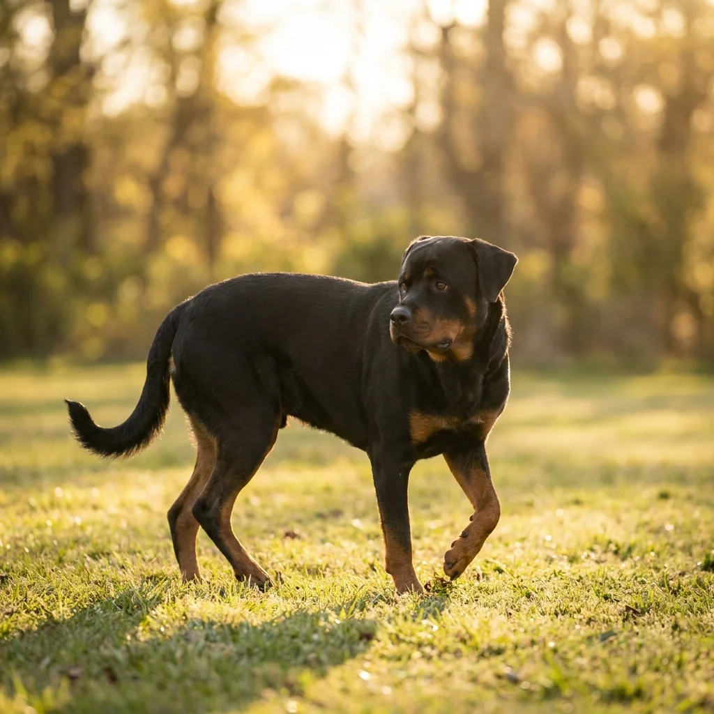 Rottweiler Er lahmt vorne, besonders nach dem Aufstehen