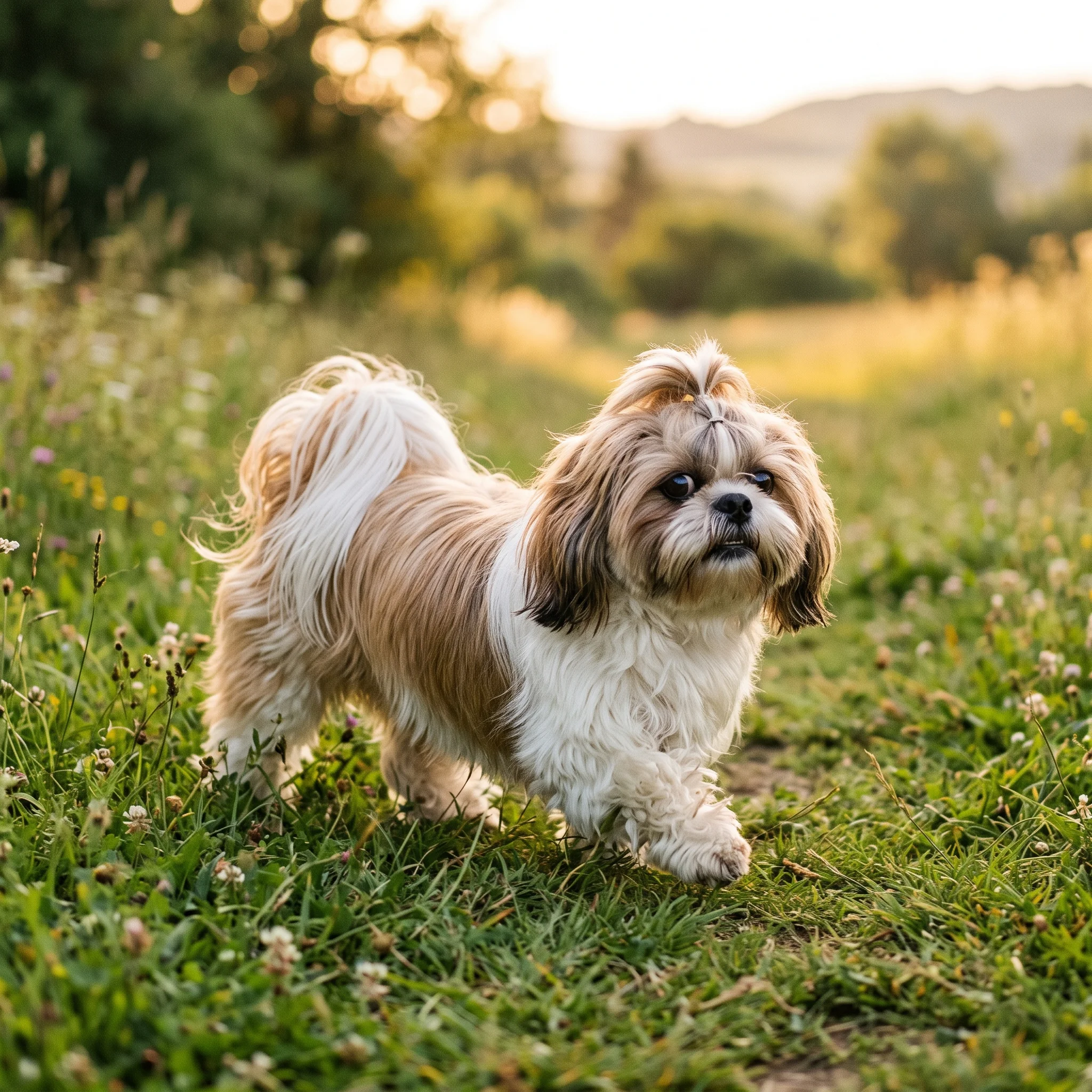 Shih Tzu Augen, die nicht genug Tränen bilden