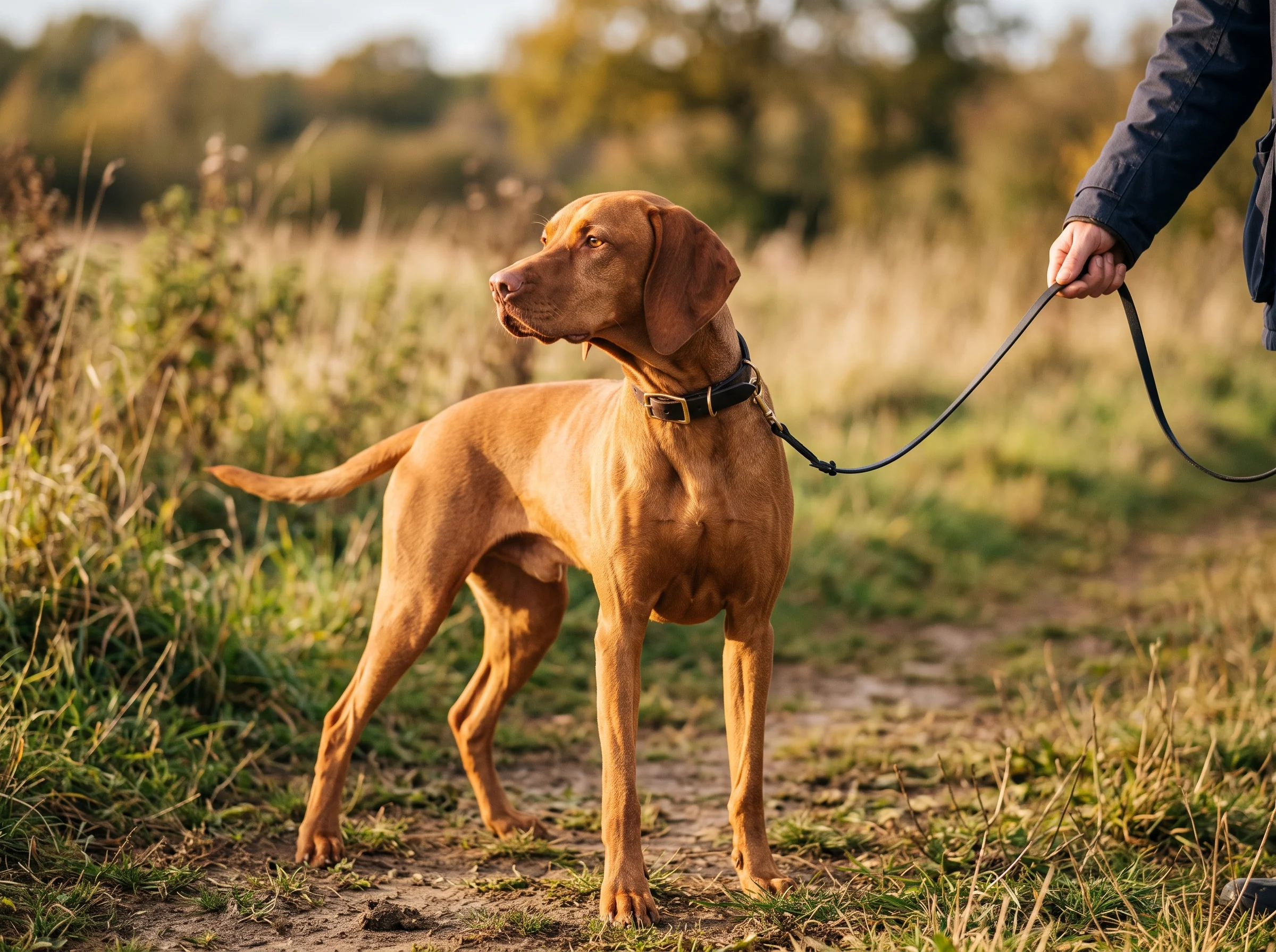 Vizsla beim Training