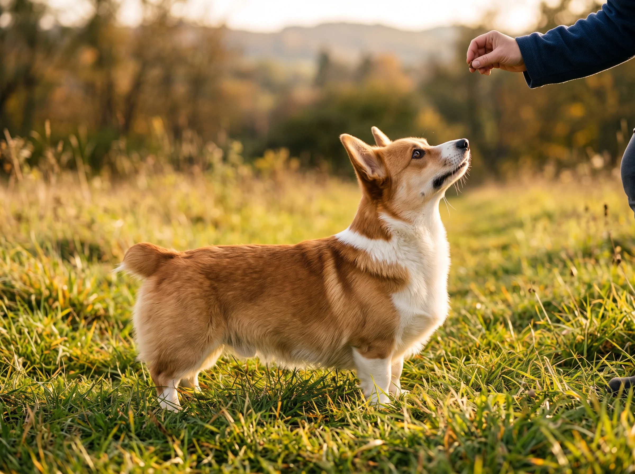 Welsh Corgi (Pembroke) beim Training