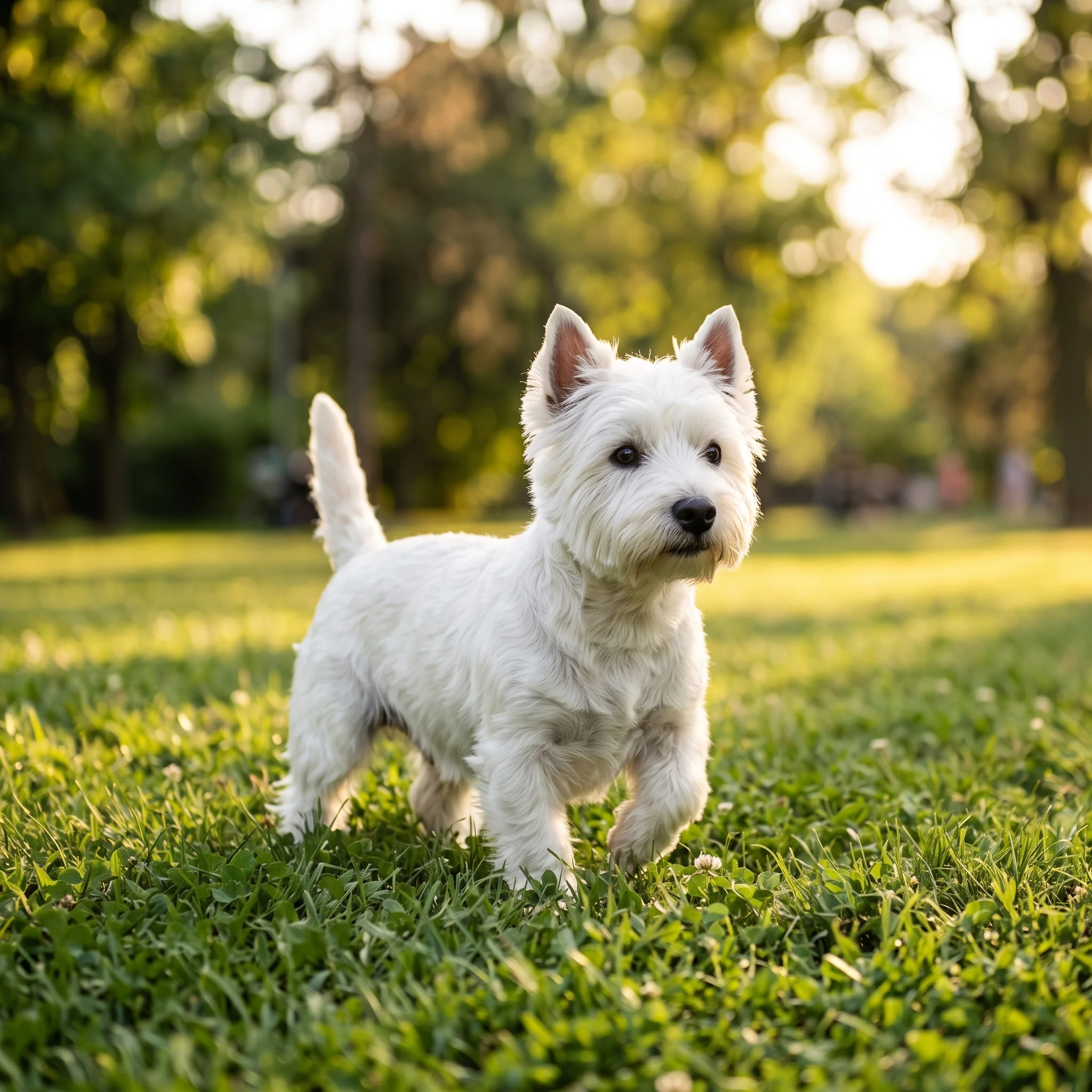 West Highland White Terrier Der Kiefer schmerzt beim Fressen
