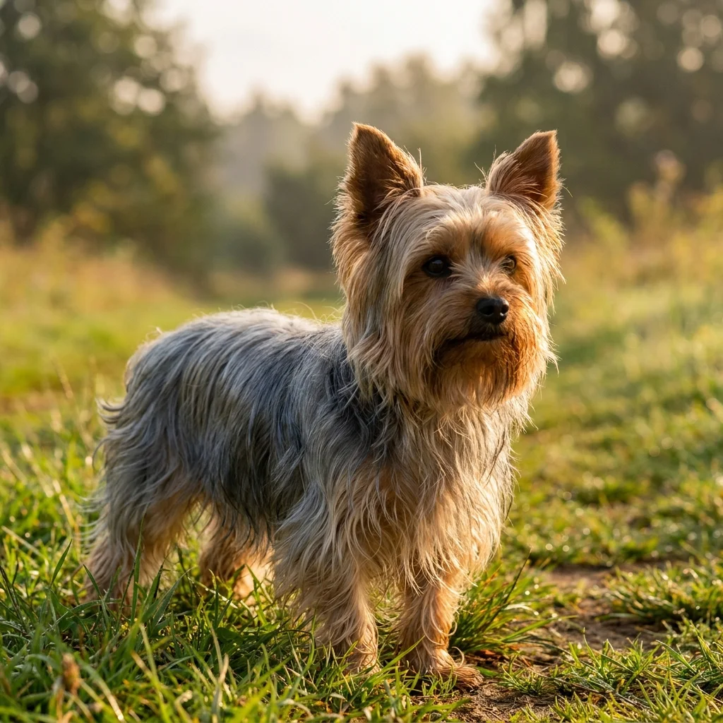 Yorkshire Terrier Das Knie springt heraus