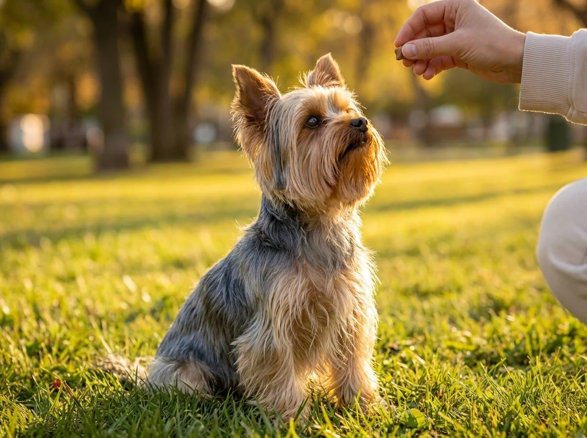 Yorkshire Terrier beim Training