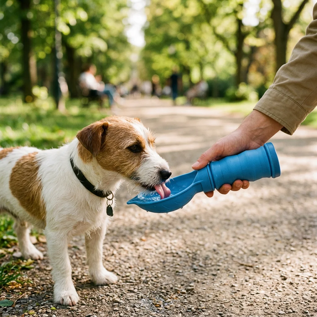 Faltbare Wasserflasche für unterwegs