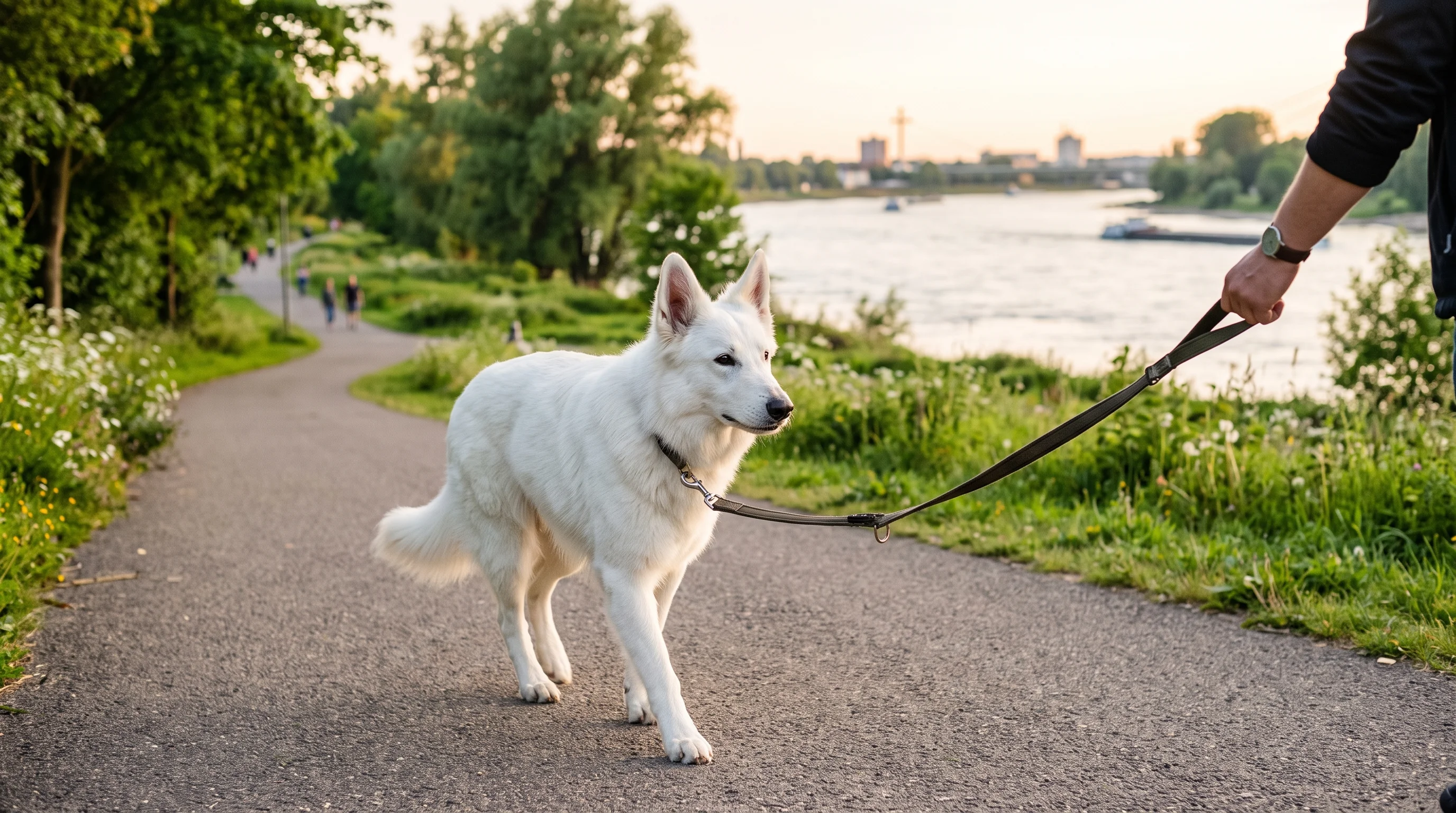Hund und Halter in Leverkusen
