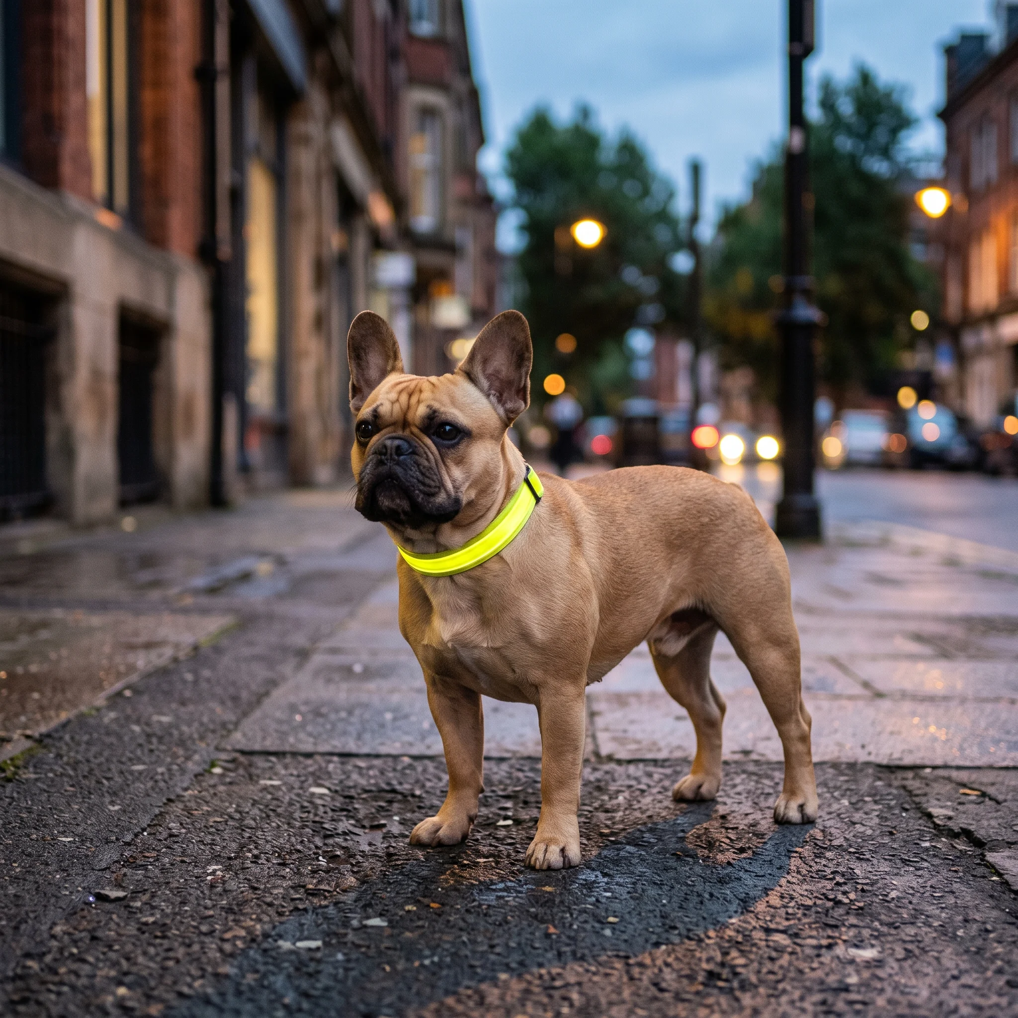 Reflektierendes Halsband für die Stadt