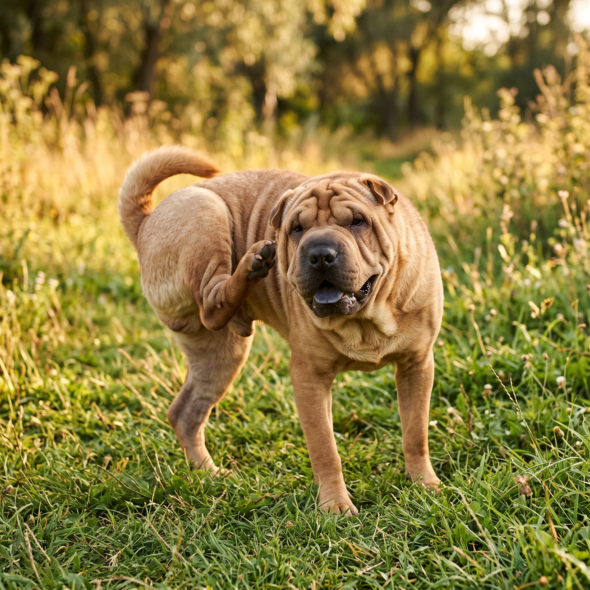 Shar Pei Die engen Ohren entzünden sich immer wieder