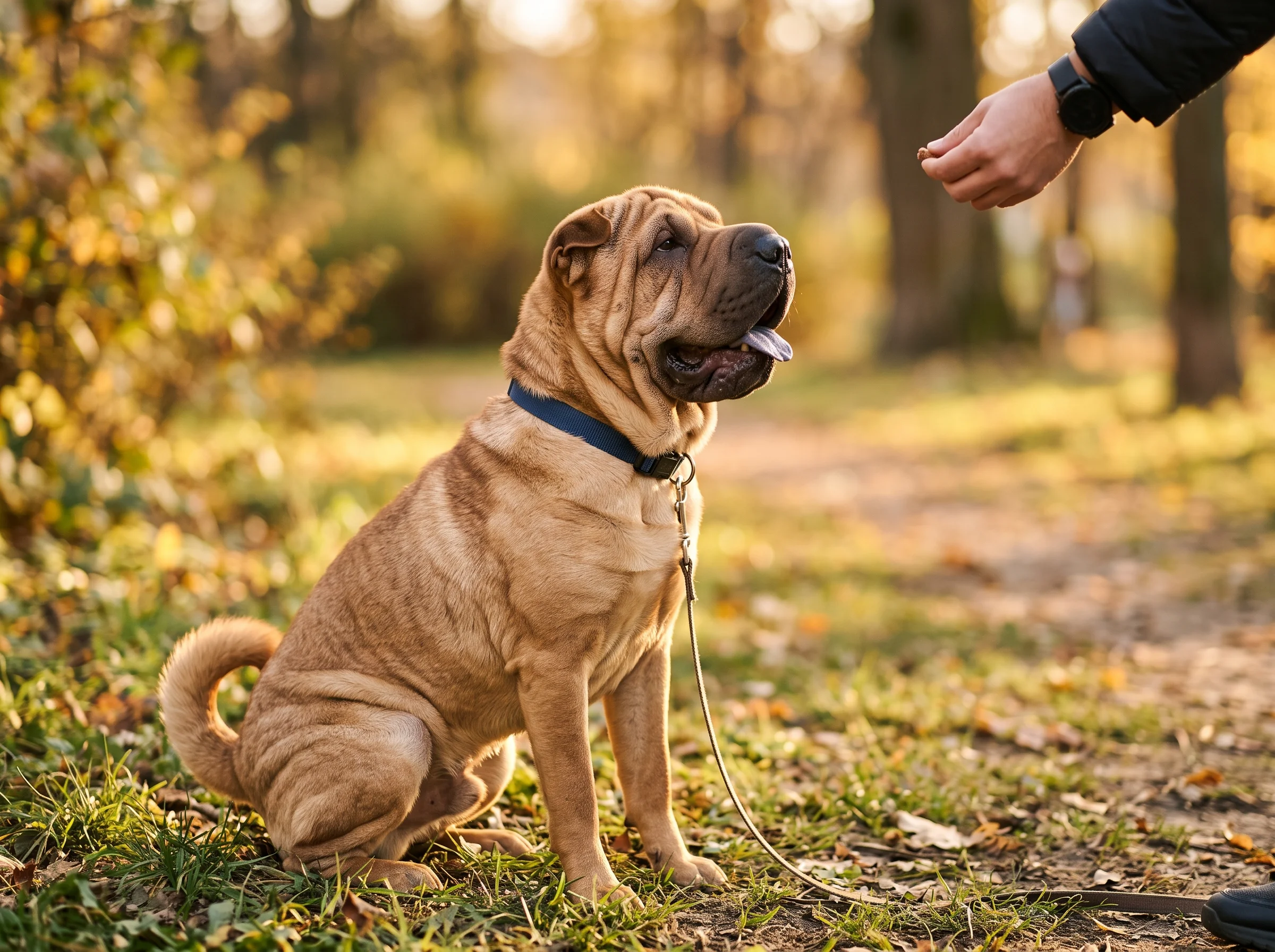 Shar Pei beim Training